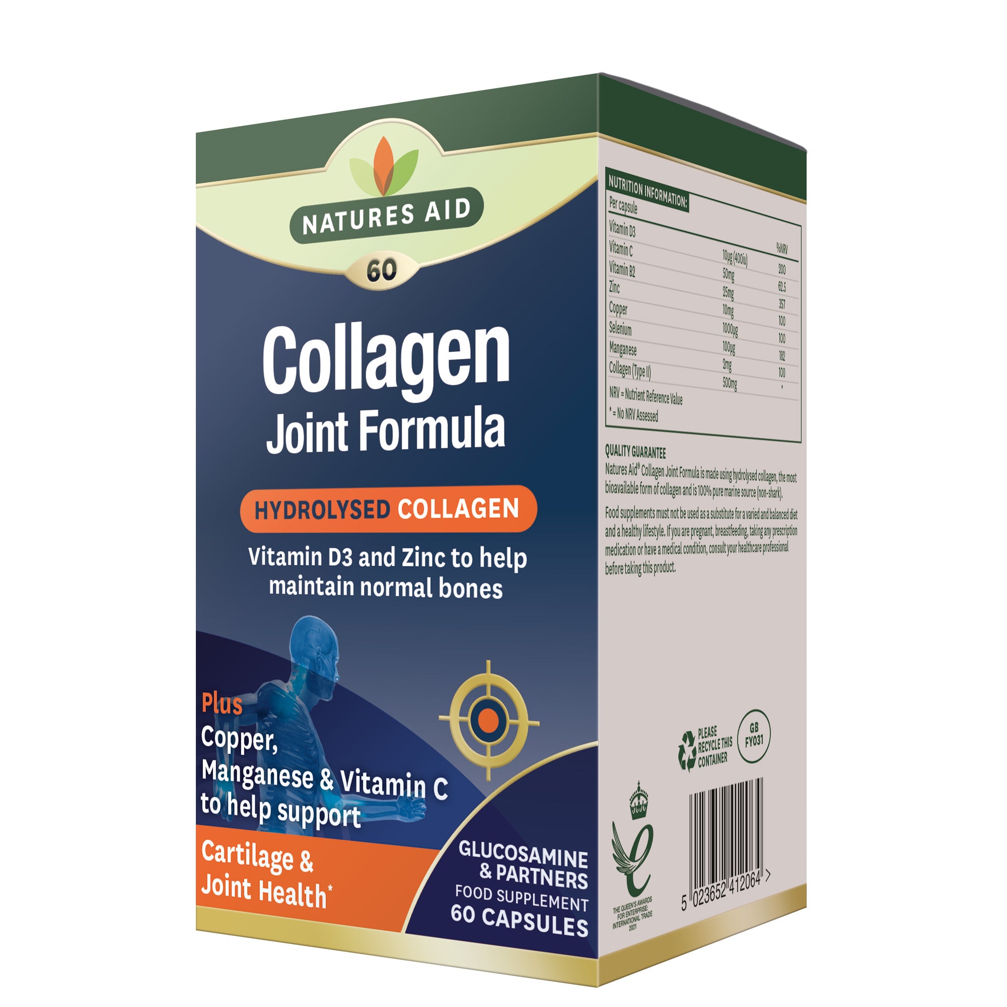 Natures Aid Collagen Joint Formula (60)