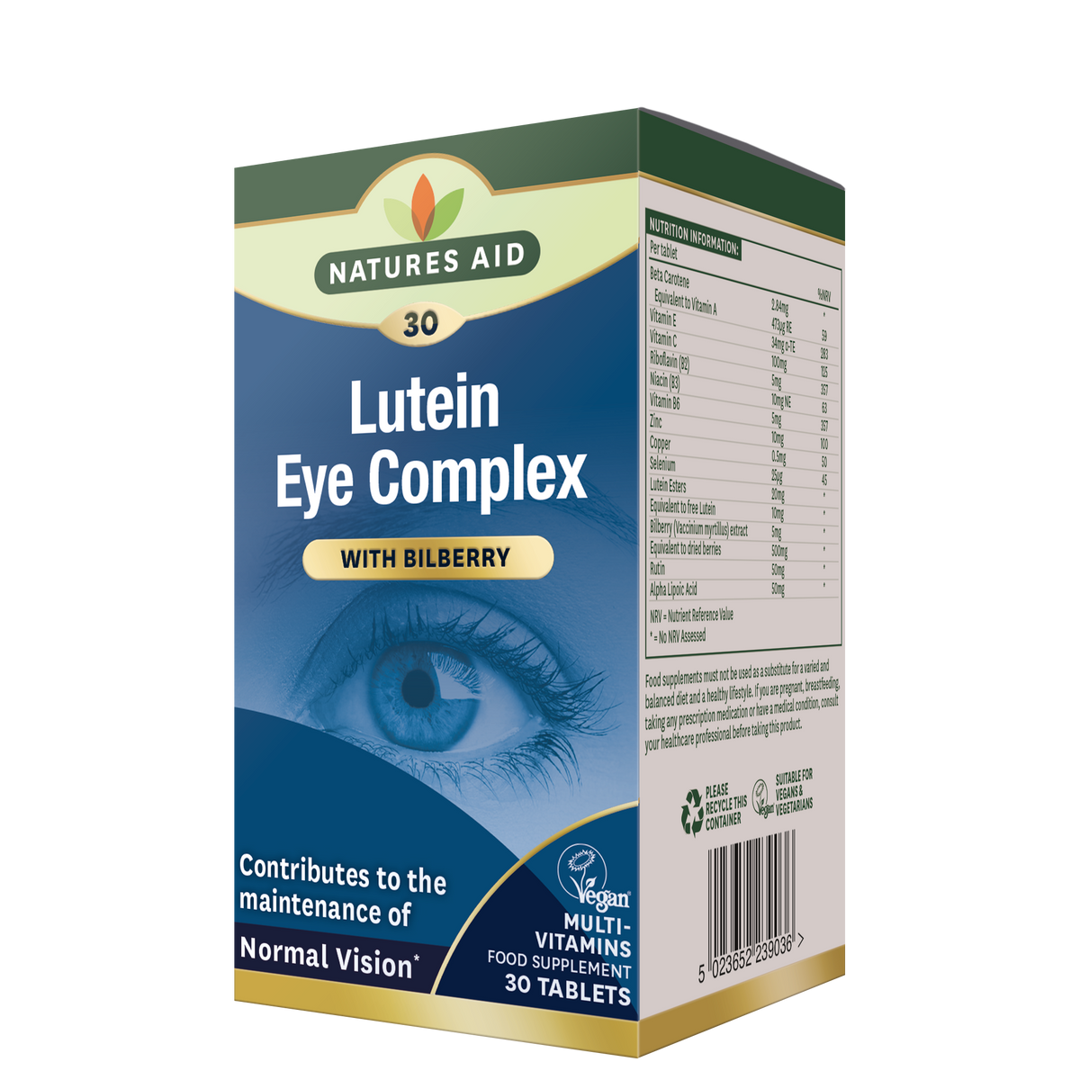 Natures Aid Lutein Eye Complex (30)
