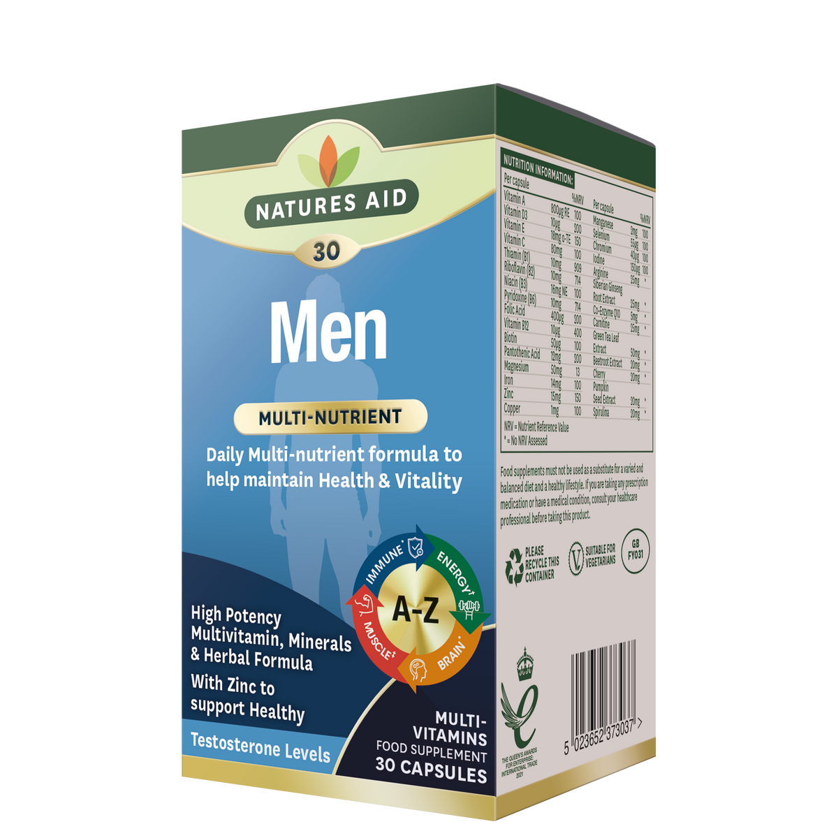Natures Aid Men Multi-Vitamin & Minerals (30)