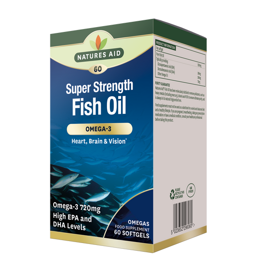 Natures Aid Super Strength Fish Oil Omega-3 (60)