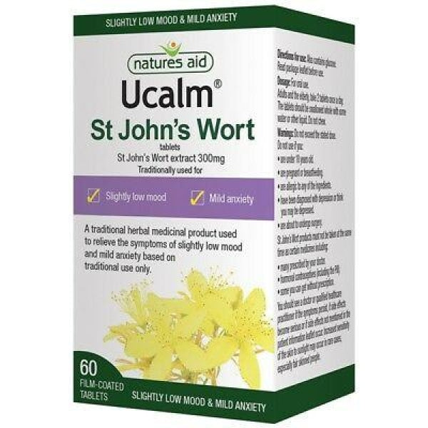 Ucalm St Johns Wort 300 60 - Your Health Store