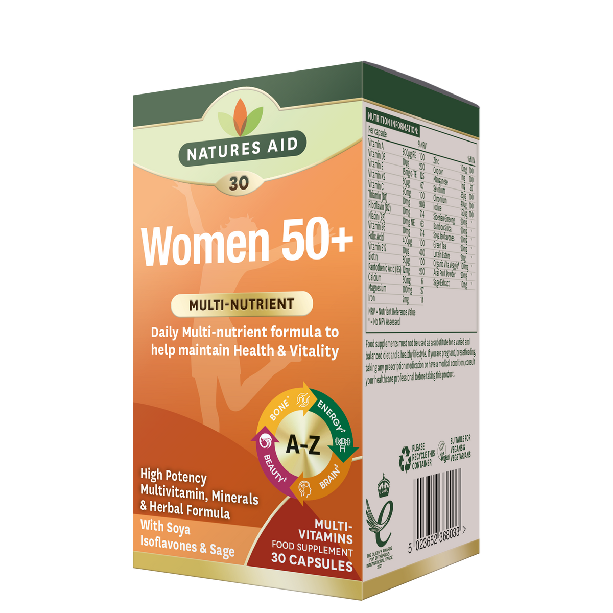 Natures Aid Women 50+ Health & Vitality (30)