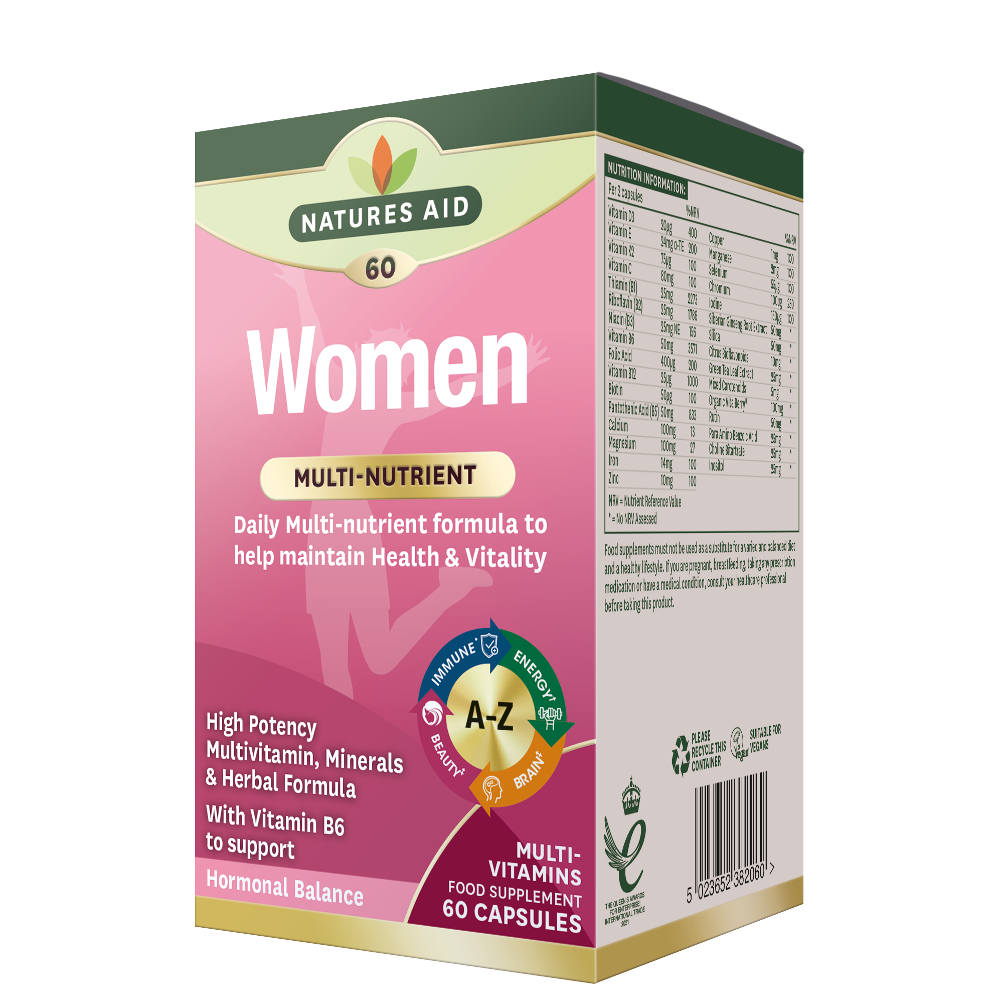 Natures Aid Women Health & Vitality (60)