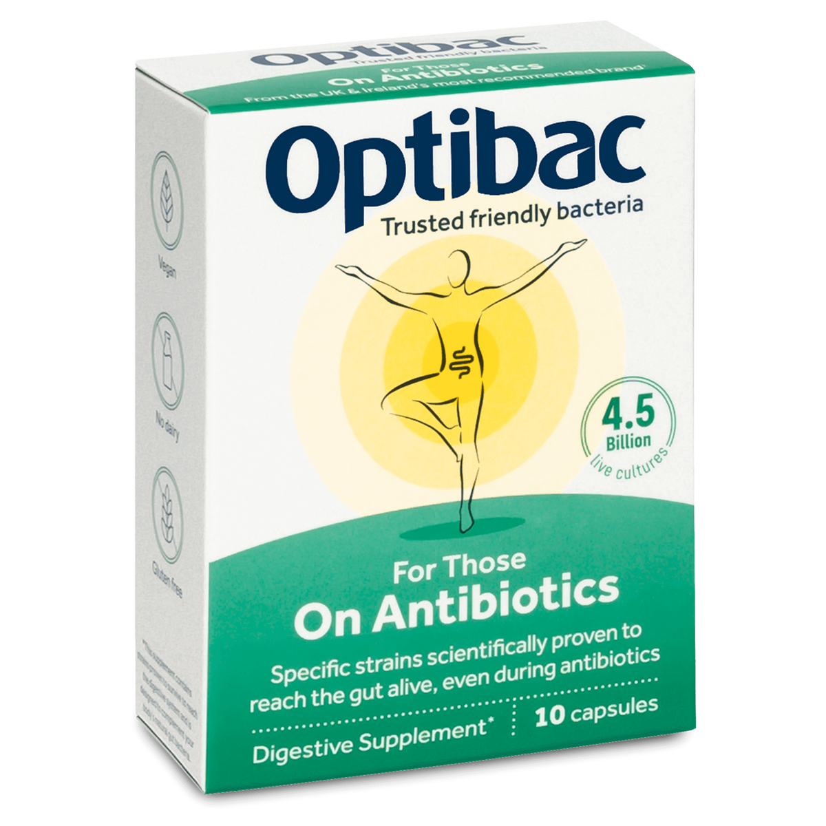Optibac für diejenigen, die Antibiotika probiotisch einnehmen (10)