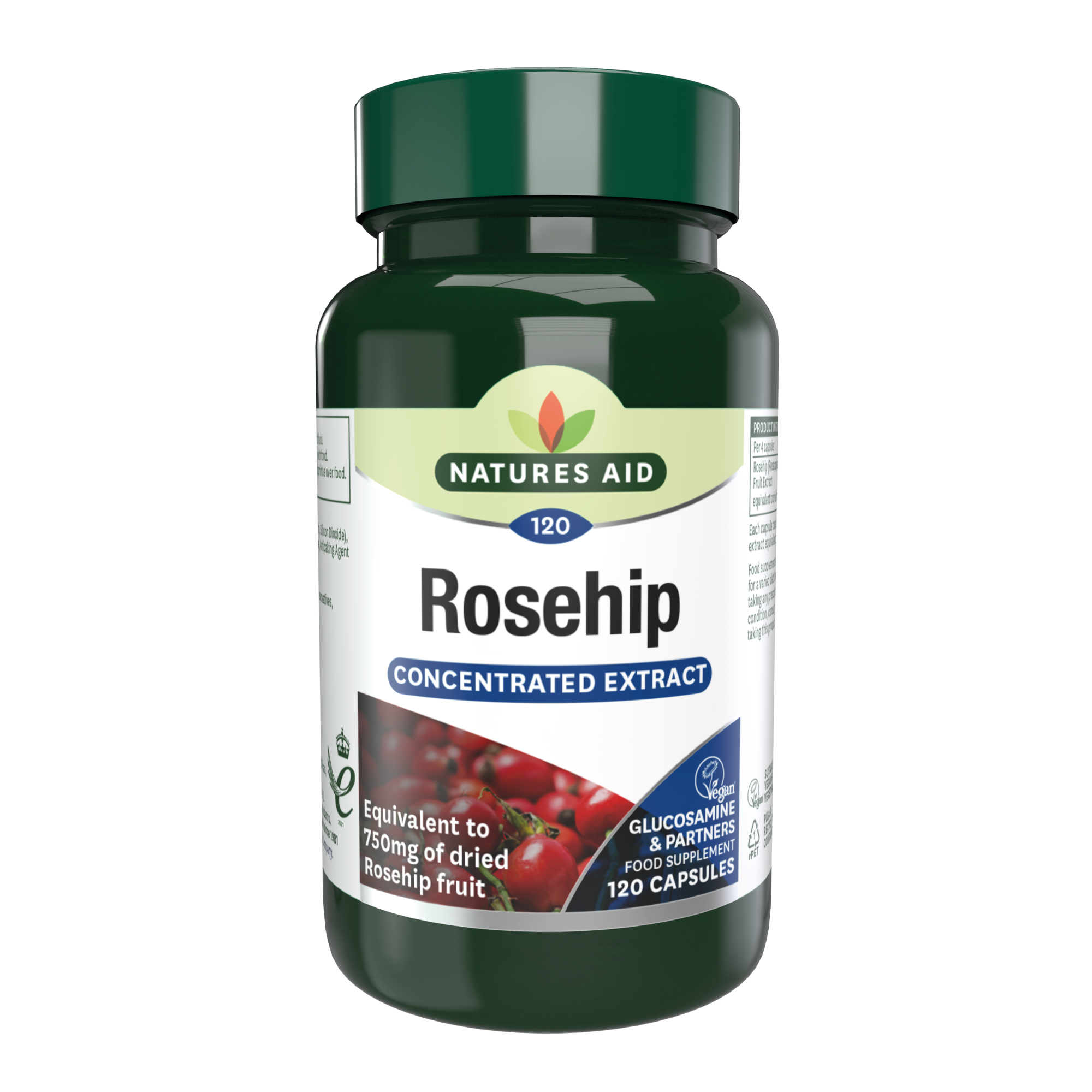 Natures Aid Rosehip 750mg (120)