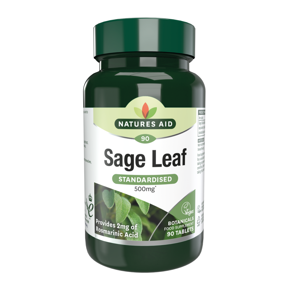 Natures Aid Sage Leaf 500mg (90)