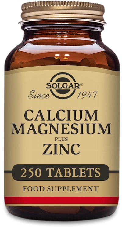 Solgar Calcium, Magnesium plus Zinc 250 tablets