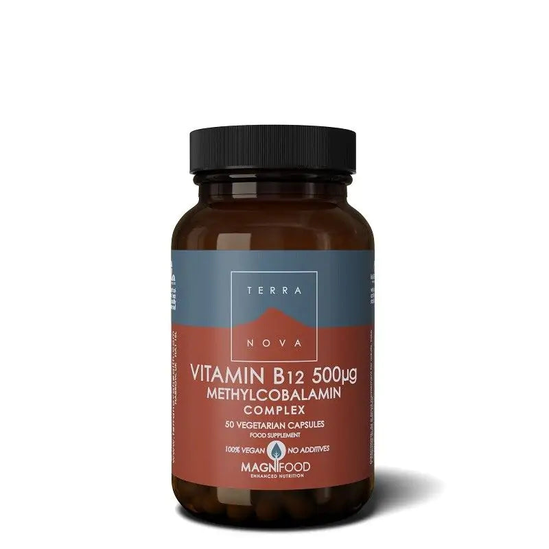 Terranova Vitamin B12 500ug Methylcobalamin 50 capsules