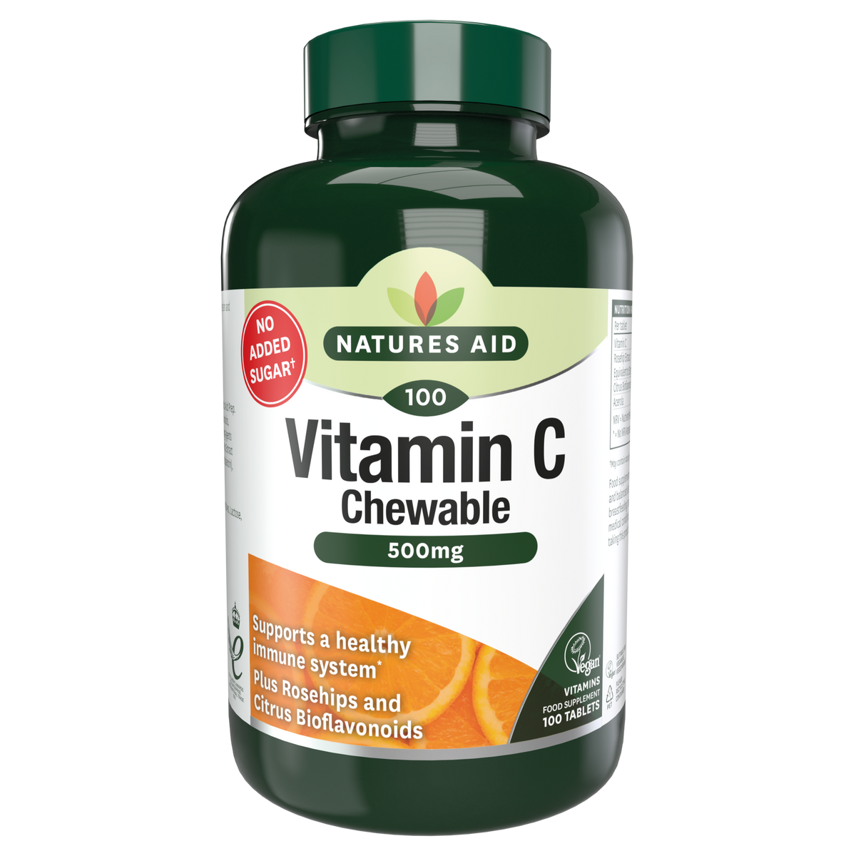 Natures Aid Vitamin C 500mg Chewable (100)