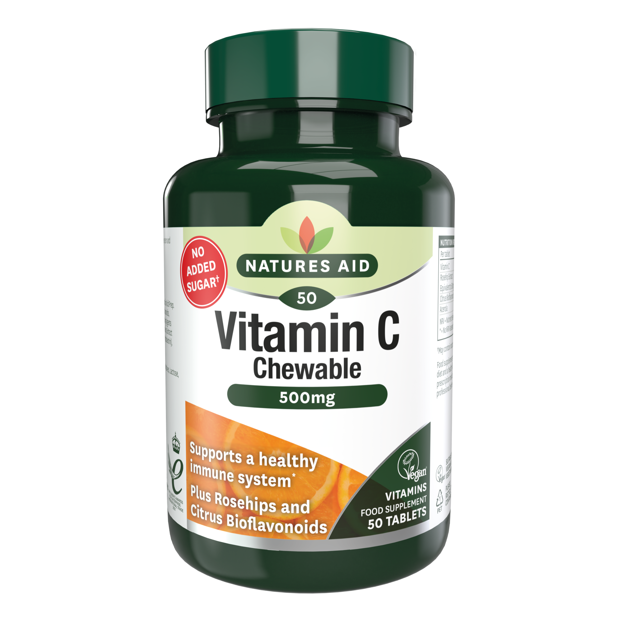 Natures Aid Vitamin C 500mg Chewable (50)