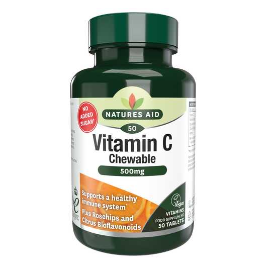 Natures Aid Vitamin C 500mg Chewable (50)